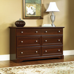 English Elm Dresser, Versatile Brown-Finish Design With Smooth-Glide Drawers For Stylish Storage Solutions B356P402683