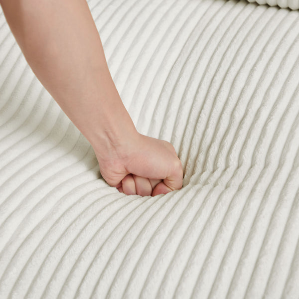 English Elm 122.04 Inch Corduroy Sectional Sofa With Right-Facing Chaise - Modern Comfort For Any Space! W876S00272