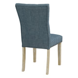 OSP Home Furnishings Preston Dining Chair  - Set of 2 Indigo
