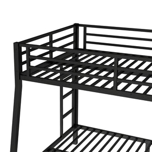 English Elm Metal Full Xl Over Queen Bunk Bed – Heavy-Duty, Space-Saving, Noise-Reducing Comfort For All Ages W1580S00238