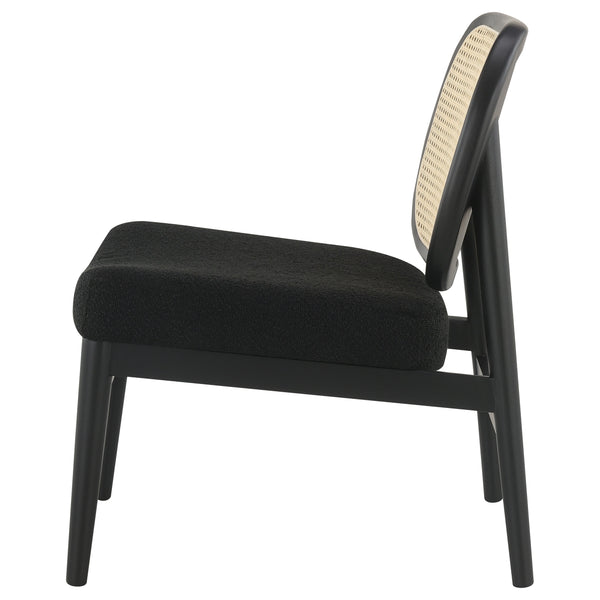 English Elm Quinne Cane Weave Accent Chair with Padded Seat for Bedroom or Living Room B062P451701