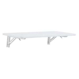 English Elm Wall Mounted Fold Down Wooden Desk Space Saving Floating Surface for Any Room W3875P434770