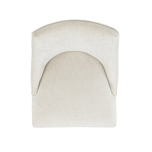 English Elm Beever Wood Chenille Dining Chairs Set Of 2 - Cream Upholstered, Ergonomic Design & Durable Frame B365P397756