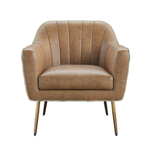 English Elm Wallace & Bay - Brown Accent Chair - Polished Vintage-Inspired Design For Stylish Comfort In Any Room Setting! B2709P212472-GIGA