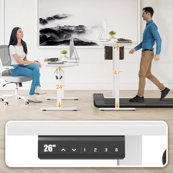 English Elm Stary Electric Standing Desk - Adjustable Height Sit-Stand Home Office Solution For Ultimate Comfort T3623P339392-GIGA