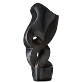 Roland Black Marble Abstract Sculpture