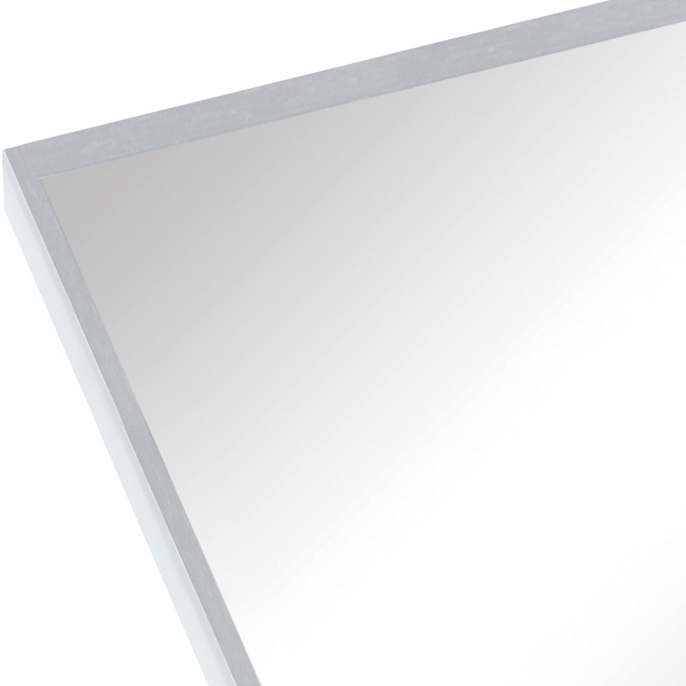 English Elm 24X32 Inch Silver Metal Framed Arched Bathroom Mirror - Modern Elegance For Stylish Homes W2203P303828