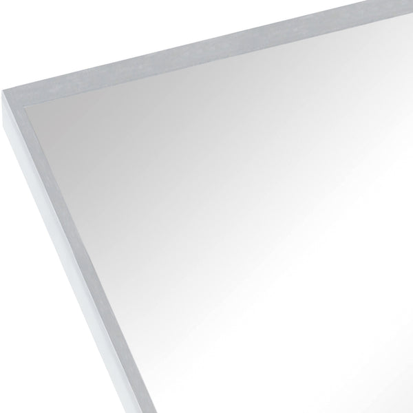 English Elm 24X32 Inch Silver Metal Framed Arched Bathroom Mirror - Modern Elegance For Stylish Homes W2203P303828