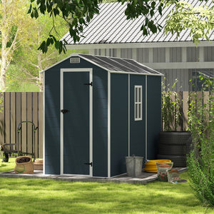 English Elm Campcraft Outdoor Resin Storage Shed with Hd Windows Uv Resistant Polypropylene Build W1598S00027