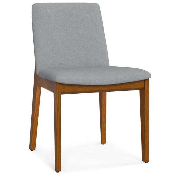 English Elm Selena Scandinavian Dining Chairs Set of 2 – Grey Linen Upholstery, Ash Wood Frame, Padded Comfort, Easy Assembly B136P266935