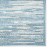 Nourison Casual CSU04 Machine Made Loom-woven Borderless Design Indoor Only Modern Coastal, Nautical & Beach Rug Blue, Blue 100% Polypropylene 99446984623