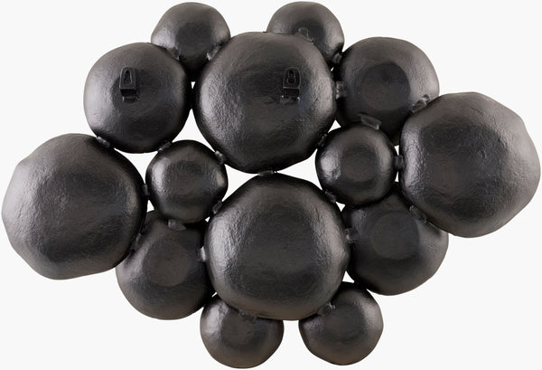 Surya Aaina Mid-century Modern Wall Sculpture – Captivating 19"H X 34"W Art For Elegant Living Spaces Main, Black,Frame, Aluminum,Aluminum Aain002-2534