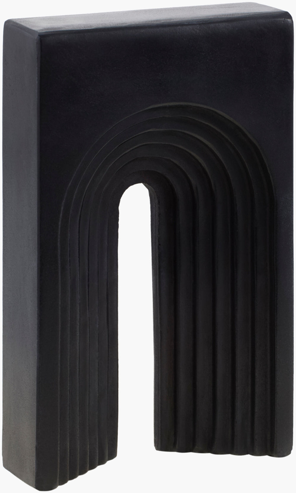 Surya Trajan Decorative Sculpture - 13"H Marble Masterpiece For Chic Modern Home Decor & Easy Maintenance Black Marble Aaj003-1072