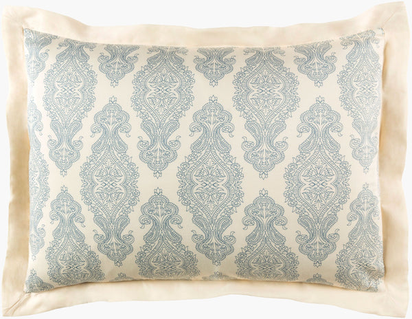 Surya Alia Cotton Sham 26"X26" - Elegant Plush Bedding For Modern & Classic Decor, Easy Care Luxury Dark Blue Cotton,Cotton Aal4004-s