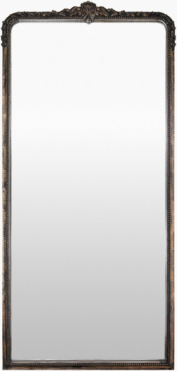 Surya Aaliyah Full-length Mirror 70"H X 33"W - Elegant Wall Decor To Elevate Your Home’S Charm & Style Frame, Black Mango Wood Aali003-7033