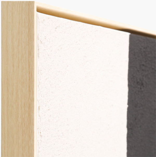 Surya Aasmaa Framed Art Wall Decor - 21"H X 19"W Modern Minimalist Canvas For Stunning Home Elegance Main, Black,Frame, Canvas,Polystyrene Aam003-3625