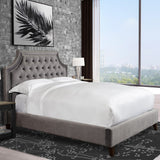 Parker House Parker Living Sleep Jasmine - Flannel California King Bed Flannel Grey 100% Polyester (W) BJAS#9500-2-FLN