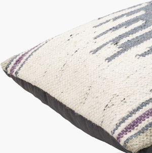 Surya Alamosa 22"L X 22"W Lodge Rustic Accent Pillow - Cozy Wool, Cotton & Viscose Blend For Timeless Charm Deep Teal Viscose,Cotton,Wool,Cotton Aao001-2222d