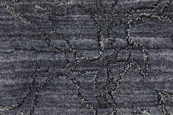 Feizy Rugs Whitton Handwoven Wool & Viscose Rug - Contemporary Abstract Design For Stylish Home Decor Gray,Blue Viscose,Wool Wtn8892fnvy000f00