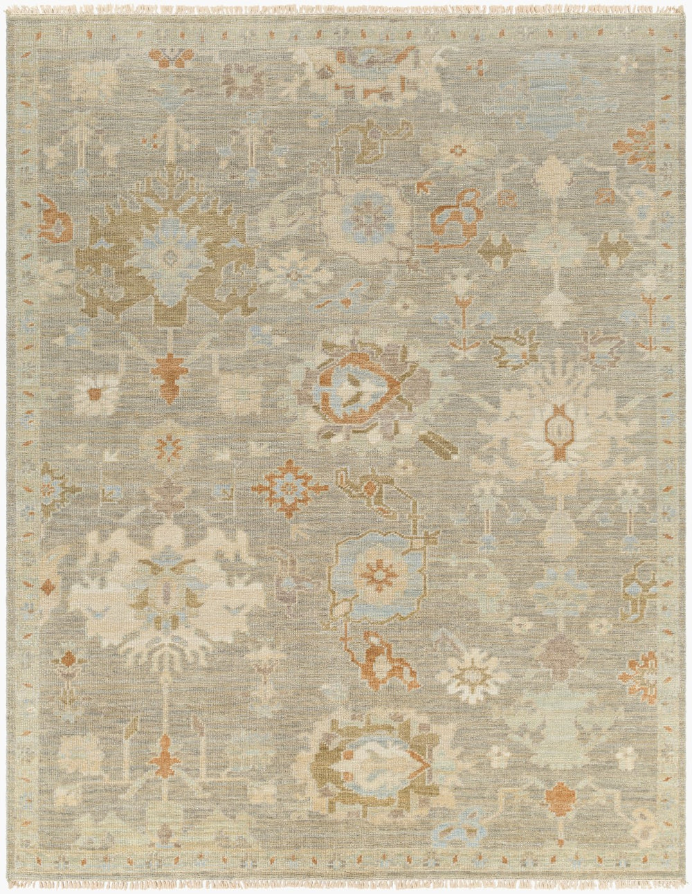 Surya Antalya Handmade 2' X 3' Luxurious Wool Rug – Elegant Low Pile Design For Classic Home Décor Tan Wool Aat2300-23