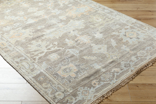 Antalya AAT-2301 9' x 12' Handmade Rug AAT2301-912  Tan, Sage, Brown, Dark Brown, Metallic Silver, Light Brown Surya