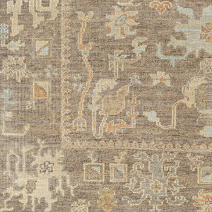 Antalya AAT-2303 9' x 12' Handmade Rug AAT2303-912  Dark Brown, Off-White, Dusty Sage, Brown, Medium Brown, Gray Surya