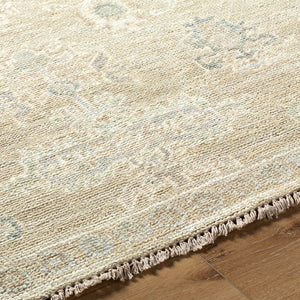Antalya AAT-2305 9' x 12' Handmade Rug AAT2305-912  Light Brown, Sage, Gray, Olive, Metallic Silver, Off-White Surya