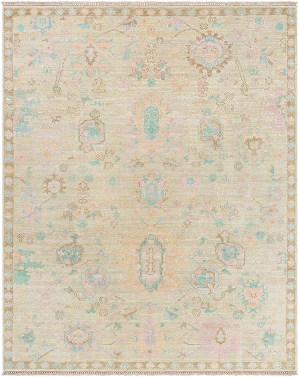 Antalya AAT-2307 8' x 10' Handmade Rug AAT2307-810  Denim, Dark Brown, Taupe, Blue, Medium Gray, Gray Surya