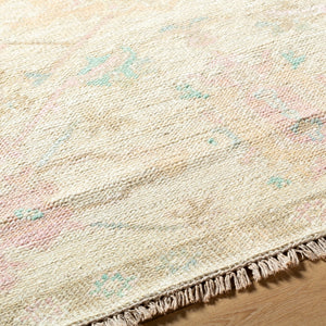 Surya Antalya Handmade 2' X 3' Luxurious Wool Rug – Elegant Low Pile Design For Classic Home Décor Denim Wool Aat2307-23