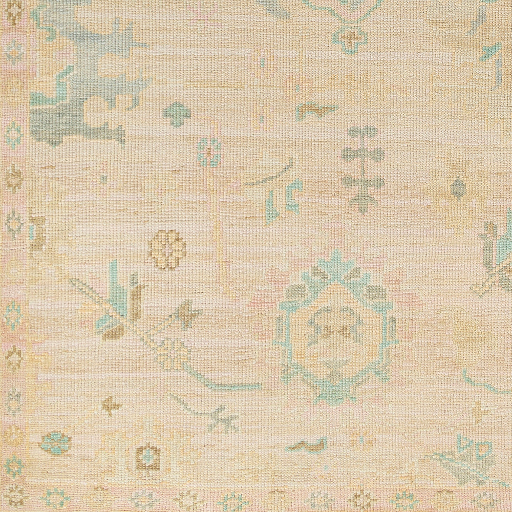 Antalya AAT-2308 8' x 10' Handmade Rug AAT2308-810  Brown, Olive, Medium Green, Deep Teal, Dusty Coral Surya