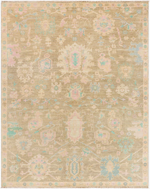 Surya Antalya Handmade 2' X 3' Luxurious Wool Rug – Elegant Low Pile Design For Classic Home Décor Denim Wool Aat2309-23