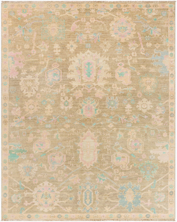 Surya Antalya Handmade 2' X 3' Luxurious Wool Rug – Elegant Low Pile Design For Classic Home Décor Denim Wool Aat2309-23