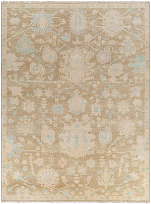 Antalya AAT-2309 9' x 12' Handmade Rug AAT2309-912  Denim, Dark Brown, Taupe, Blue, Medium Gray, Gray Surya
