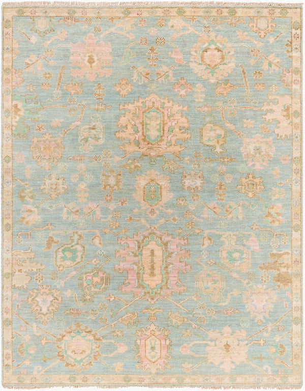 Surya Antalya Handmade 2' X 3' Luxurious Wool Rug – Elegant Low Pile Design For Classic Home Décor Sage Wool Aat2310-23