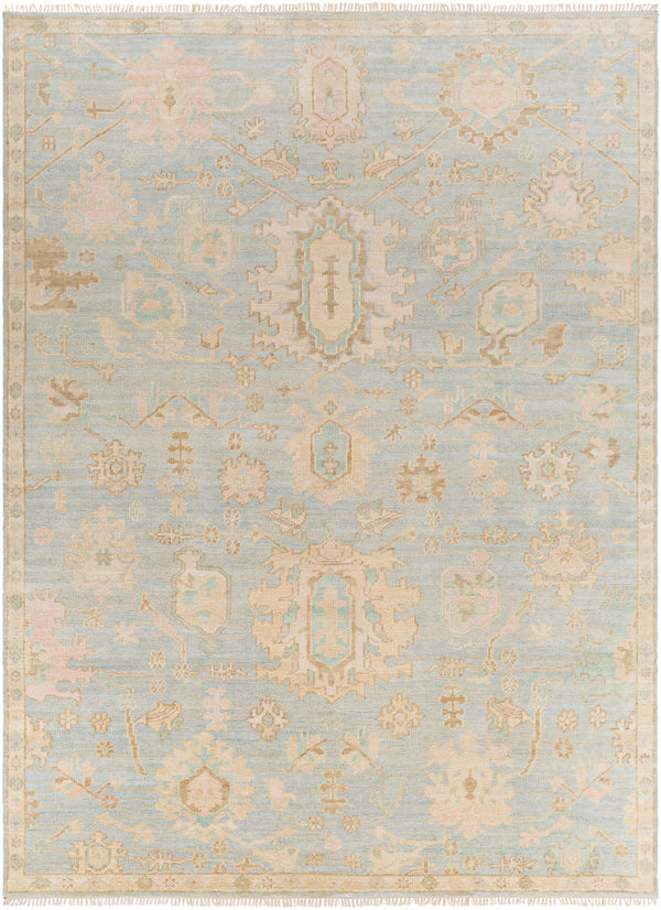 Antalya AAT-2310 9' x 12' Handmade Rug AAT2310-912  Sage, Light Blue, Lavender, Denim, Light Sage, Slate Surya