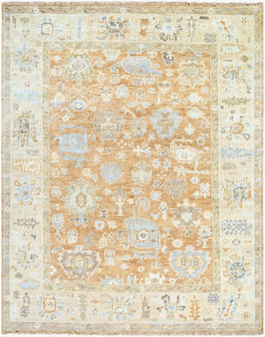Surya Antalya Handmade 2' X 3' Luxurious Wool Rug – Elegant Low Pile Design For Classic Home Décor Tan Wool Aat2313-23