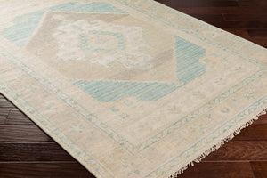 Anadolu AAU-2303 9' x 12' Handmade Rug AAU2303-912  Beige, Seafoam, Light Sage, Cream Surya