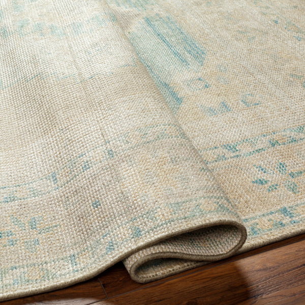 Anadolu AAU-2303 9' x 12' Handmade Rug AAU2303-912  Beige, Seafoam, Light Sage, Cream Surya