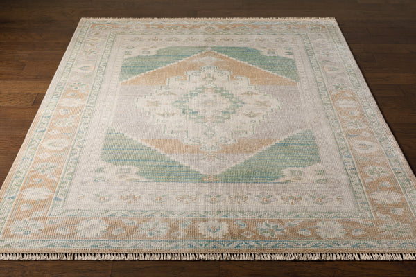Anadolu AAU-2303 9' x 12' Handmade Rug AAU2303-912  Beige, Seafoam, Light Sage, Cream Surya