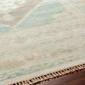 Anadolu AAU-2303 9' x 12' Handmade Rug AAU2303-912  Beige, Seafoam, Light Sage, Cream Surya