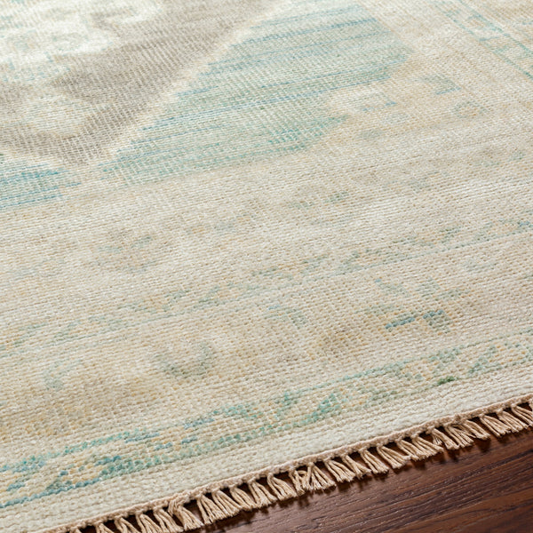 Anadolu AAU-2303 9' x 12' Handmade Rug AAU2303-912  Beige, Seafoam, Light Sage, Cream Surya