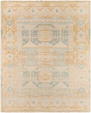 Anadolu AAU-2304 8' x 10' Handmade Rug AAU2304-810  Ice Blue, Dusty Pink, Light Beige, Mustard, Pale Pink, Cream Surya