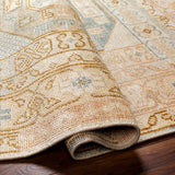 Anadolu AAU-2304 9' x 12' Handmade Rug AAU2304-912  Ice Blue, Dusty Pink, Light Beige, Mustard, Pale Pink, Cream Surya