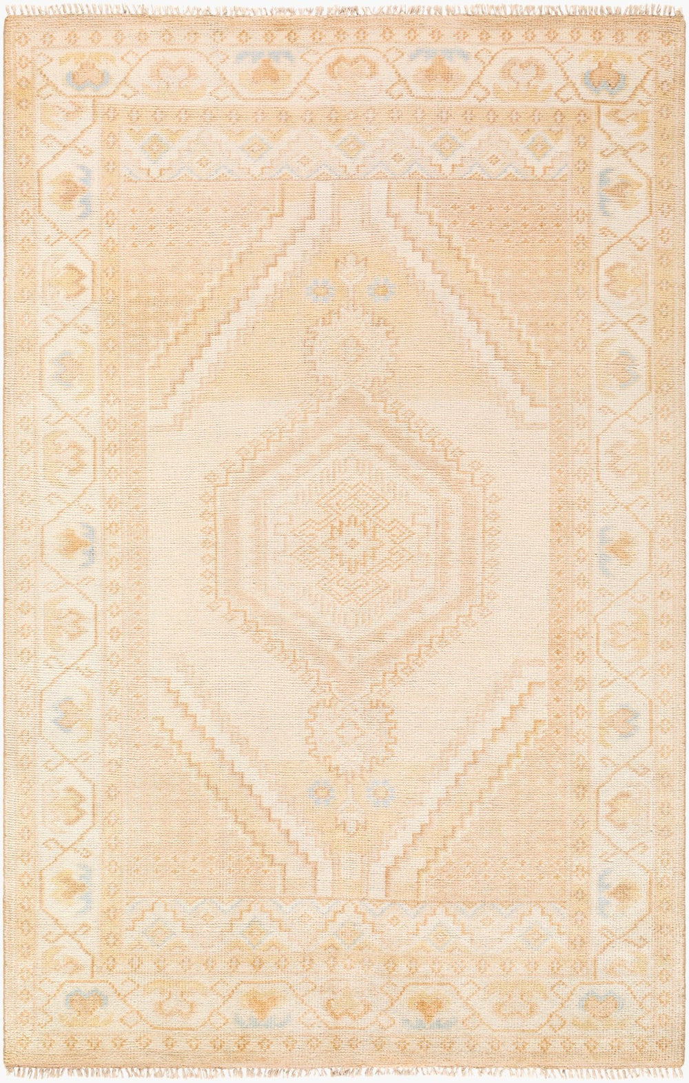 Surya Anadolu Handmade Rug 2' X 3' – Exquisite Wool & Viscose Design, Perfect For Traditional Spaces! Beige Wool,Viscose Aau2305-23