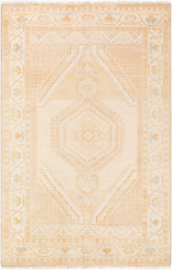 Surya Anadolu Handmade Rug 2' X 3' – Exquisite Wool & Viscose Design, Perfect For Traditional Spaces! Beige Wool,Viscose Aau2305-23