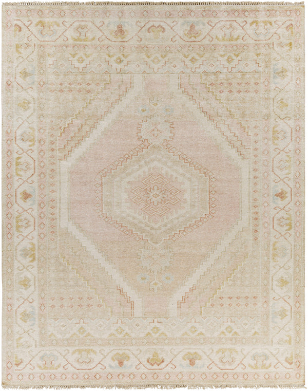 Anadolu AAU-2305 8' x 10' Handmade Rug AAU2305-810  Beige, Dusty Pink, Tan, Rose, Mustard, Cream Surya