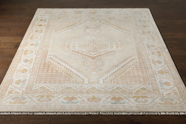 Anadolu AAU-2305 9' x 12' Handmade Rug AAU2305-912  Beige, Dusty Pink, Tan, Rose, Mustard, Cream Surya