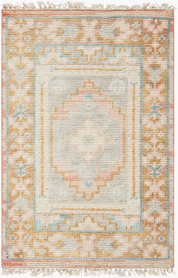 Surya Anadolu Handmade Rug 2' X 3' – Exquisite Wool & Viscose Design, Perfect For Traditional Spaces! Seafoam Wool,Viscose Aau2306-23