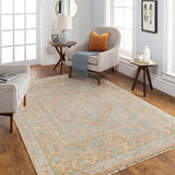 Anadolu AAU-2306 9' x 12' Handmade Rug AAU2306-912  Seafoam, Beige, Pale Blue, Light Blue Surya