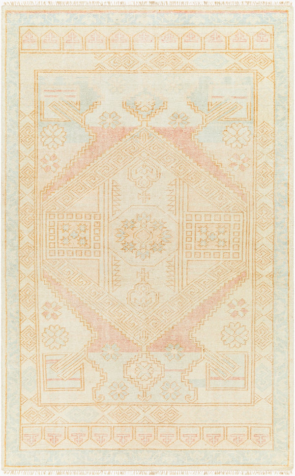 Surya Anadolu Handmade Rug 2' X 3' – Exquisite Wool & Viscose Design, Perfect For Traditional Spaces! Blue Wool,Viscose Aau2307-23